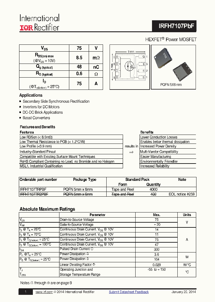 IRFH7107PBF_7548031.PDF Datasheet