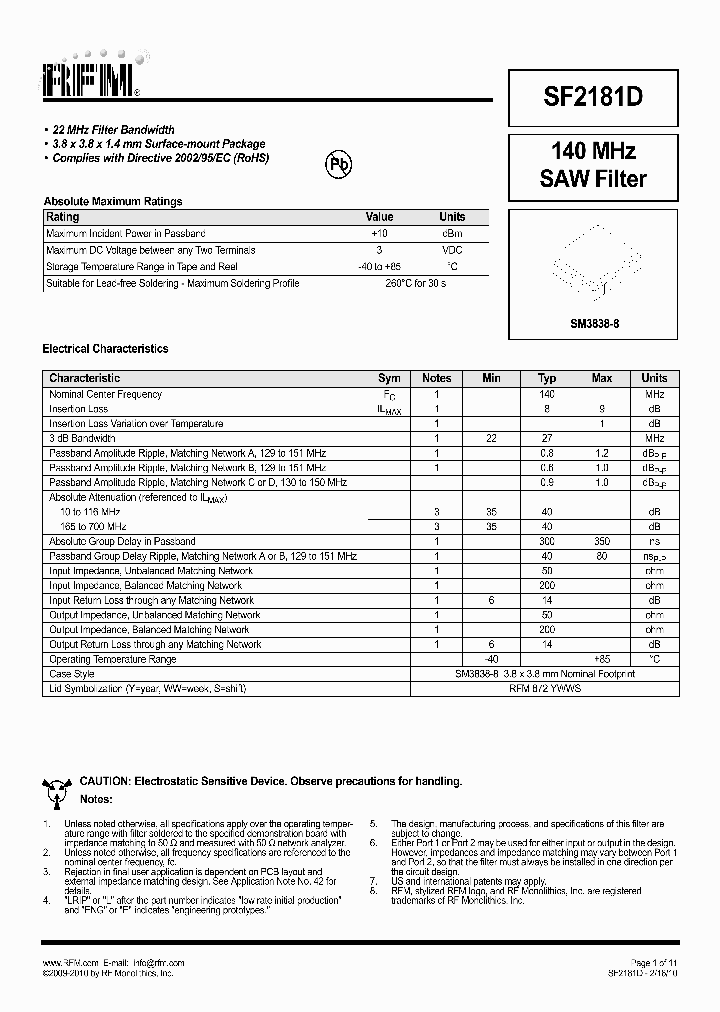 SF2181D_7549459.PDF Datasheet
