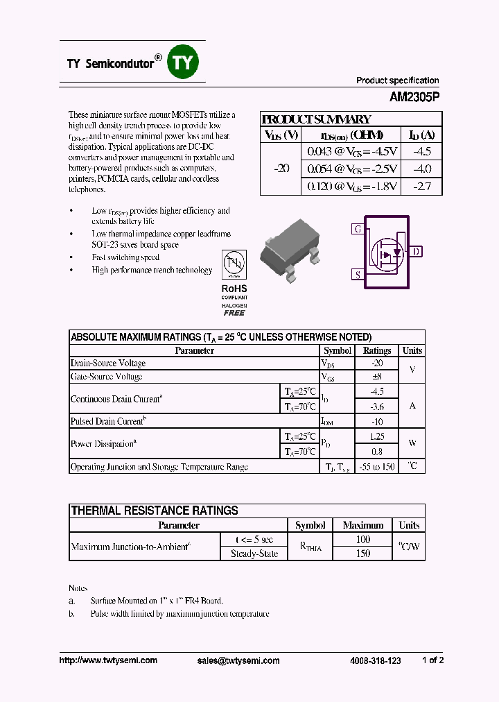 AM2305P_7554308.PDF Datasheet