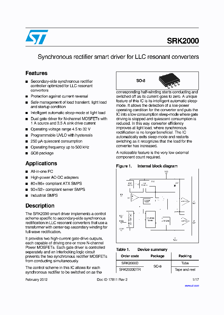 SRK2000DTR_7558382.PDF Datasheet
