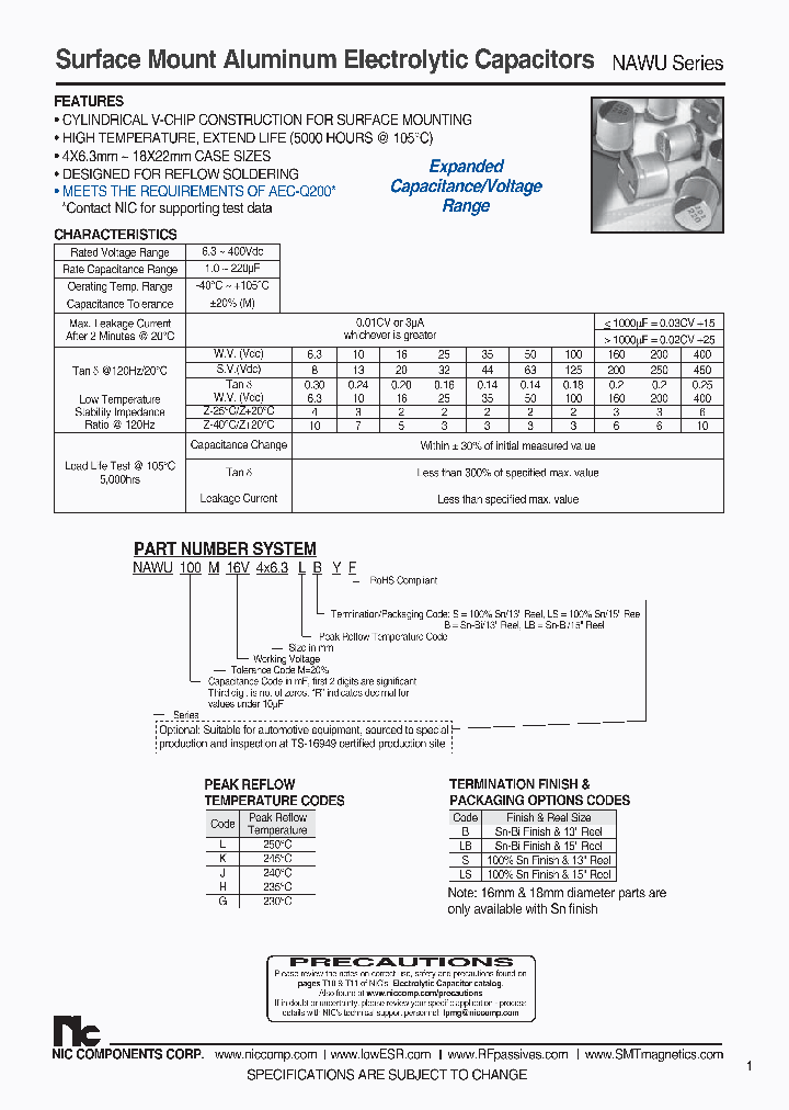 NAWU330M10V5X63LBF_7560018.PDF Datasheet