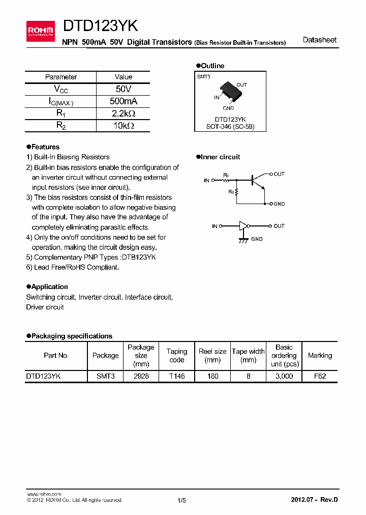 DTD123YKT146_7565187.PDF Datasheet