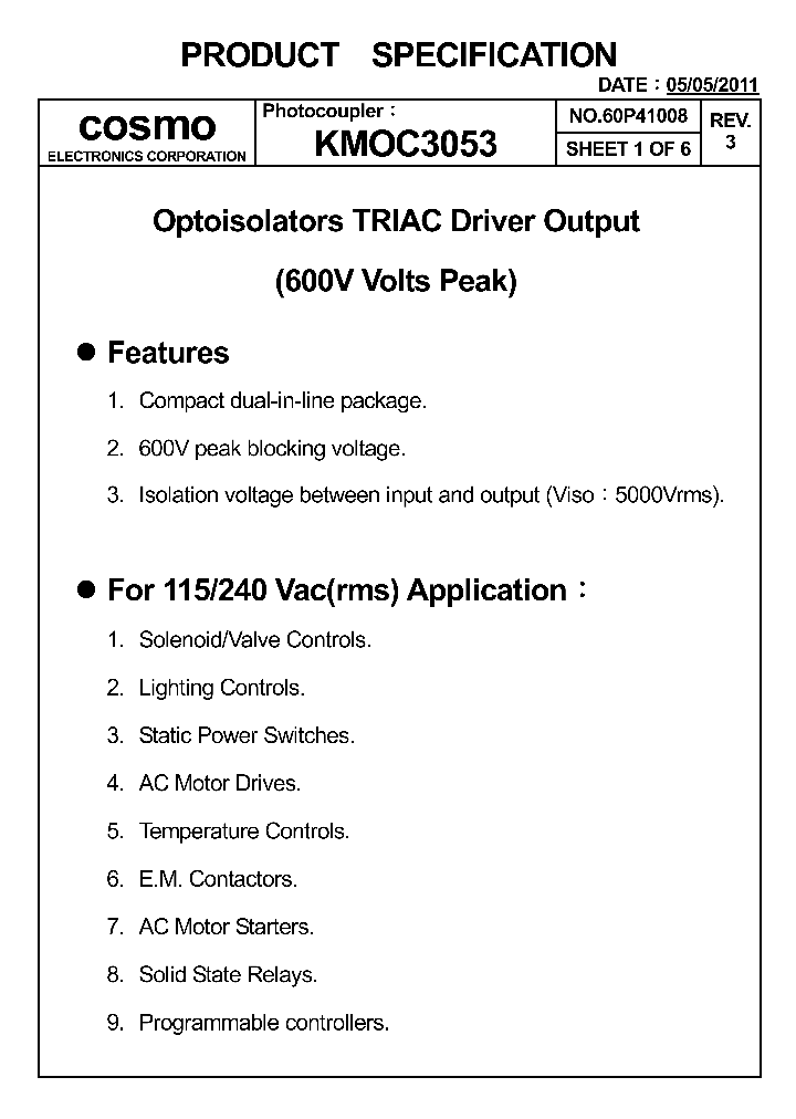 KMOC305311_7567205.PDF Datasheet