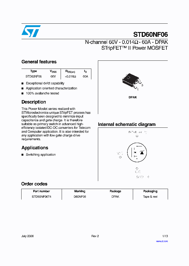 STD60NF06_7567475.PDF Datasheet