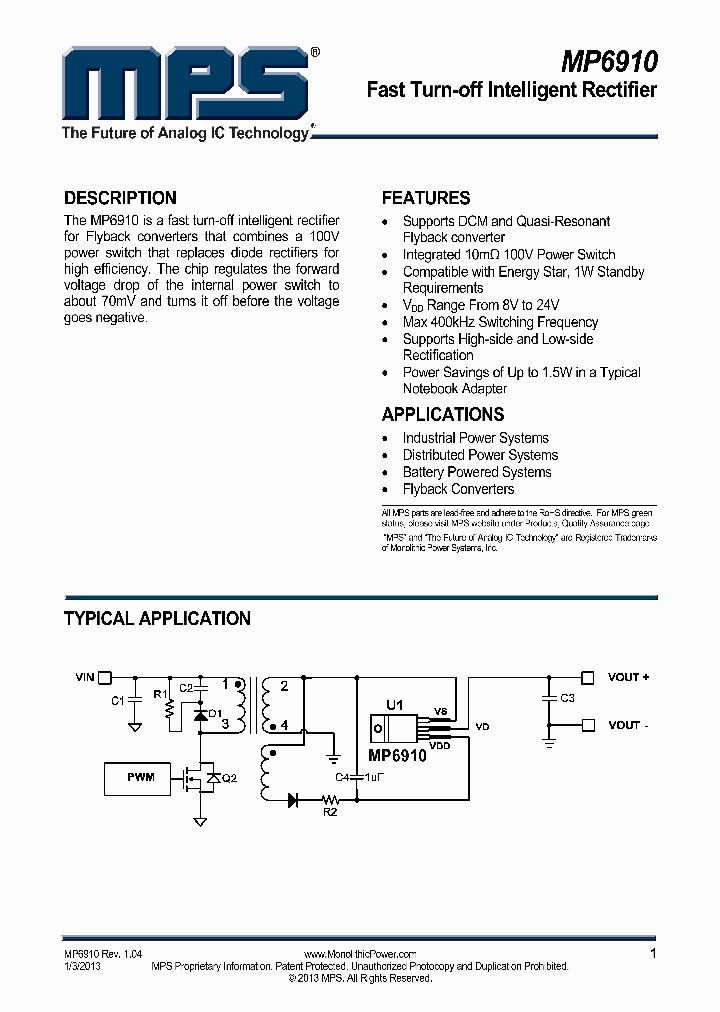 MP6910_7568336.PDF Datasheet