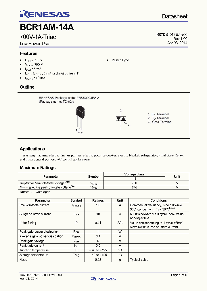 BCR1AM14A_7568556.PDF Datasheet