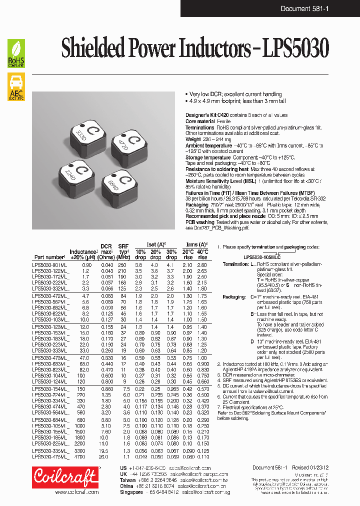 LPS5030-105MLD_7571141.PDF Datasheet