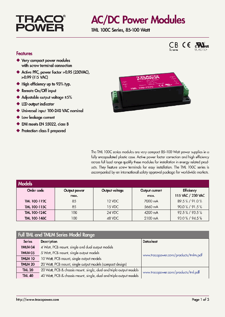 TML100-112C_7574373.PDF Datasheet