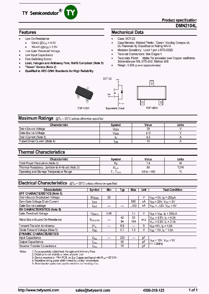 DMN2104L-7_7577323.PDF Datasheet