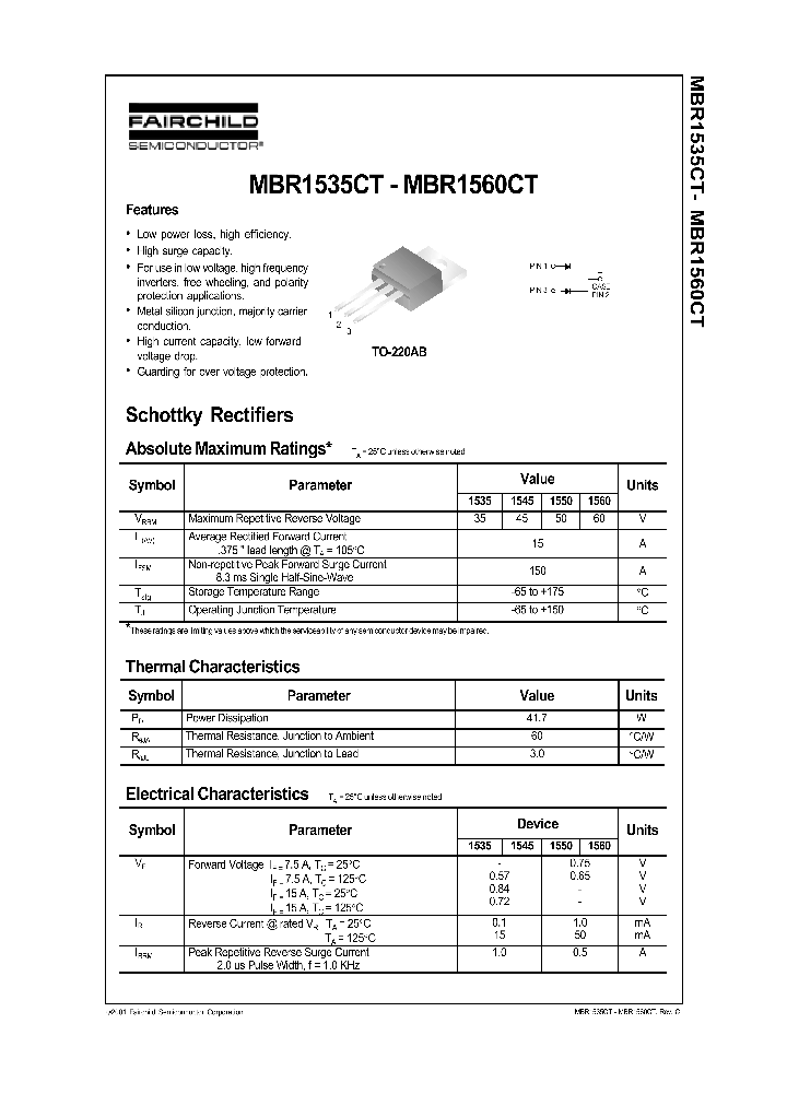 MBR1545CT_7580682.PDF Datasheet