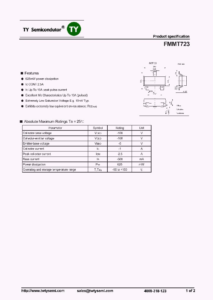FMMT723_7586136.PDF Datasheet