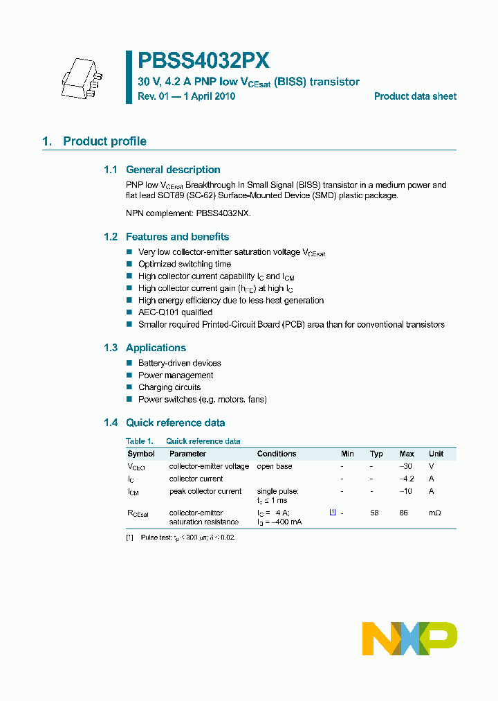 PBSS4032PX_7588732.PDF Datasheet