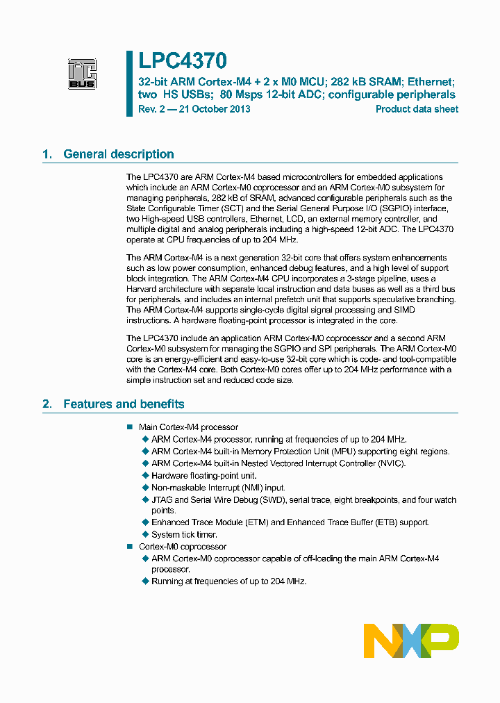 LPC4370FET100_7591664.PDF Datasheet