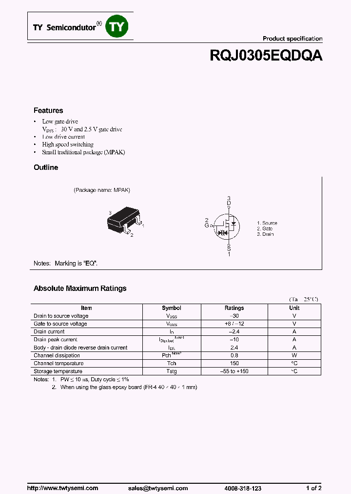 RQJ0305EQDQA_7594259.PDF Datasheet