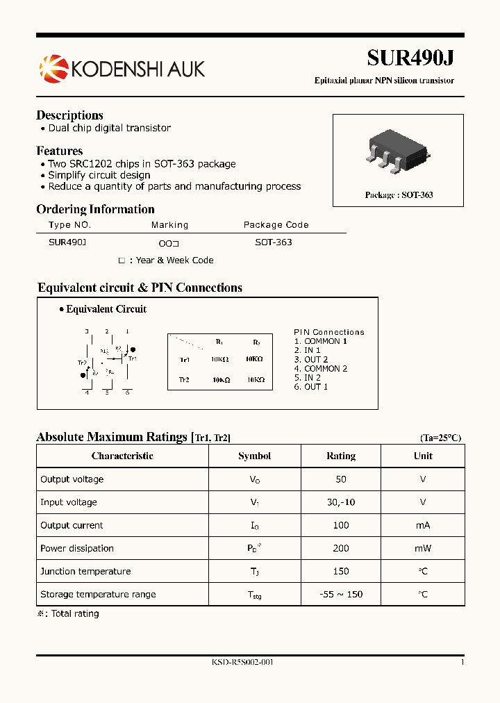 SUR490J_7595294.PDF Datasheet
