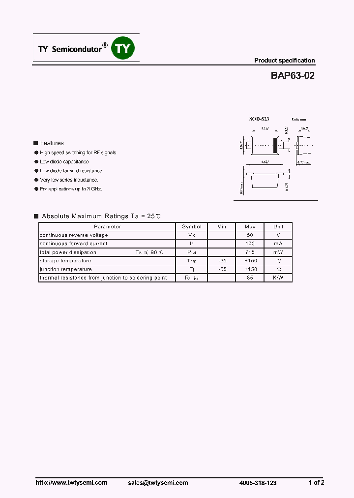 BAP63-02_7595370.PDF Datasheet