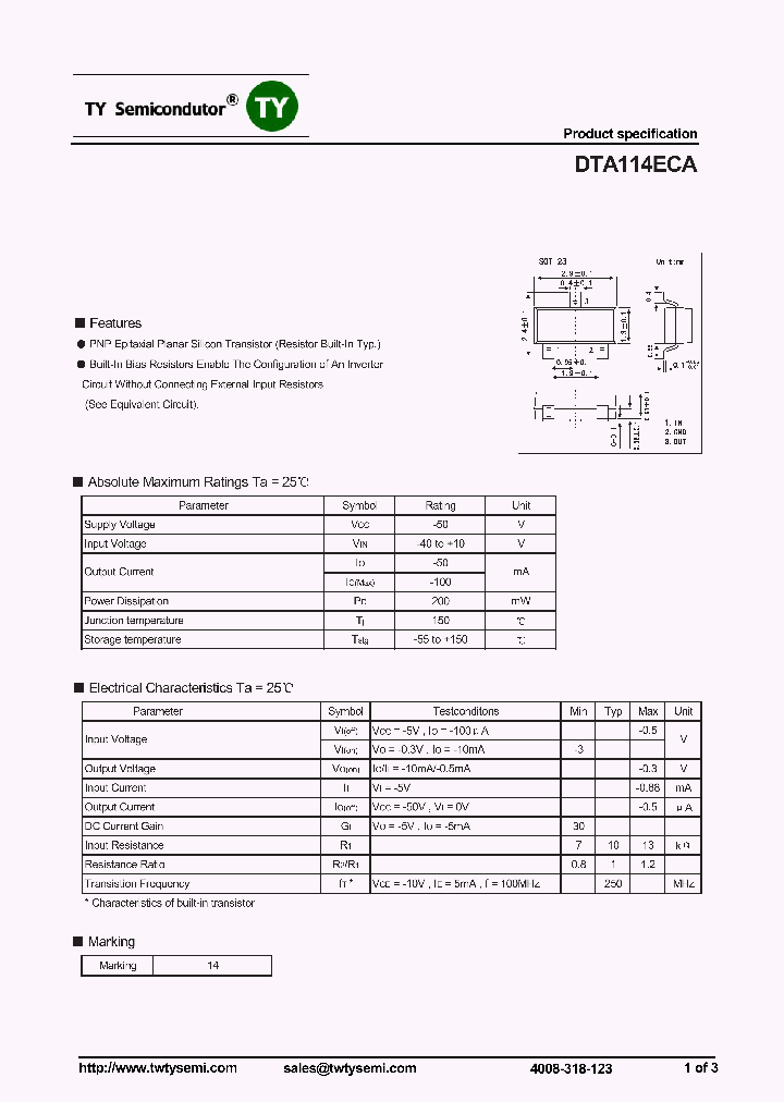 DTA114ECA_7596530.PDF Datasheet