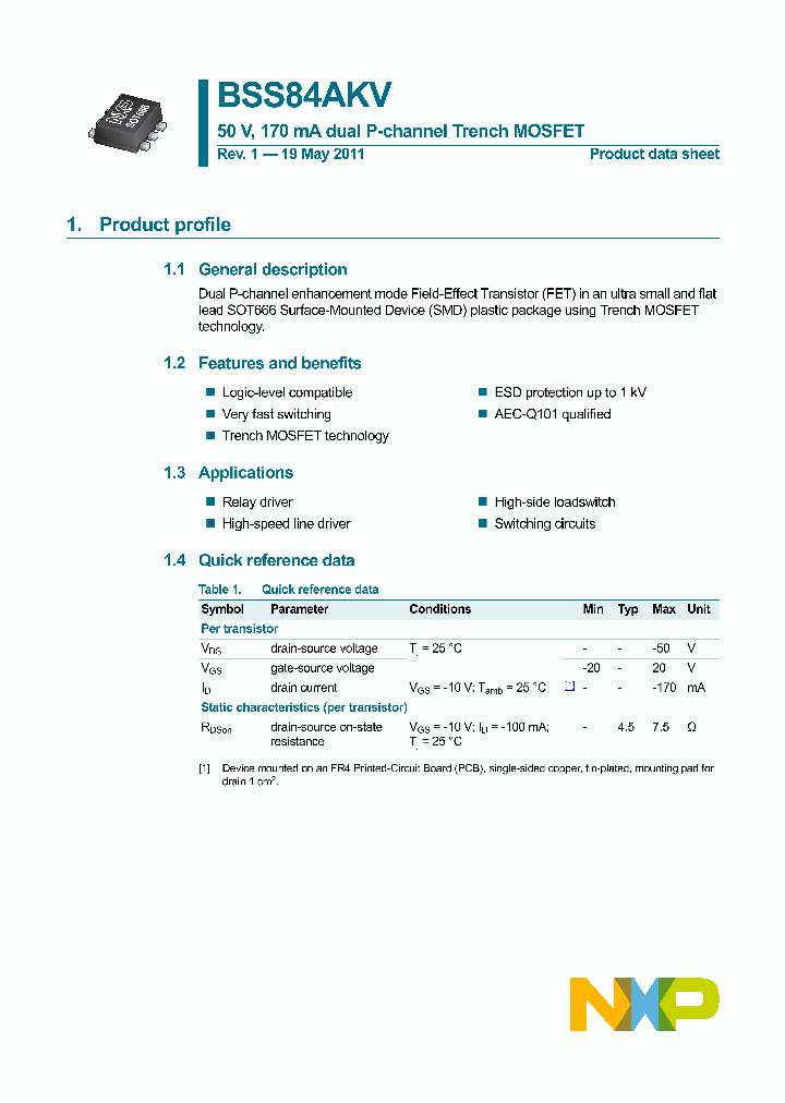 BSS84AKV_7597678.PDF Datasheet