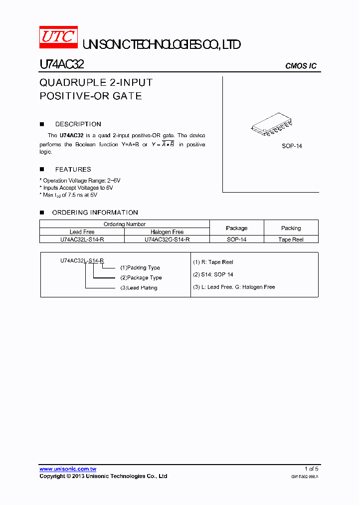 U74AC32L-S14-R_7597949.PDF Datasheet