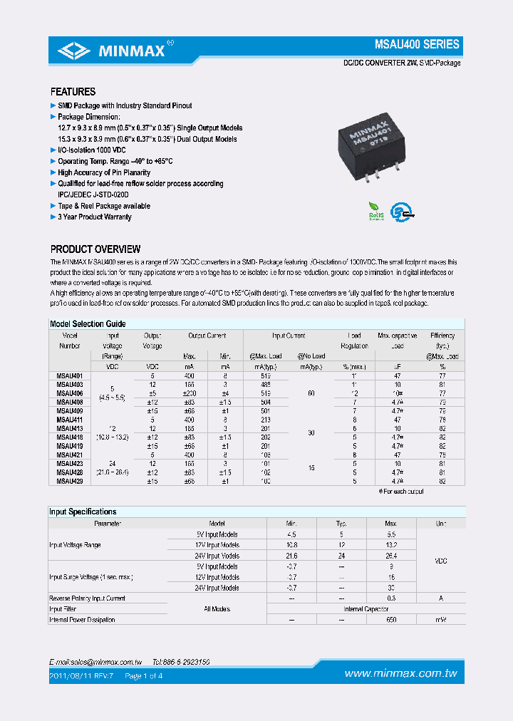 MSAU406_7597986.PDF Datasheet