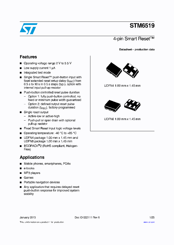 STM6519ACARUB6F_7598075.PDF Datasheet
