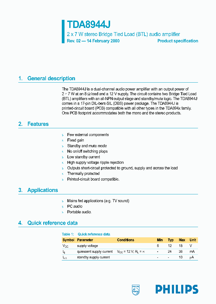 TDA8944_7607065.PDF Datasheet
