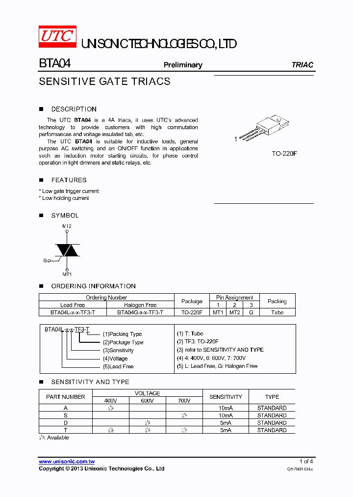 BTA04_7607537.PDF Datasheet