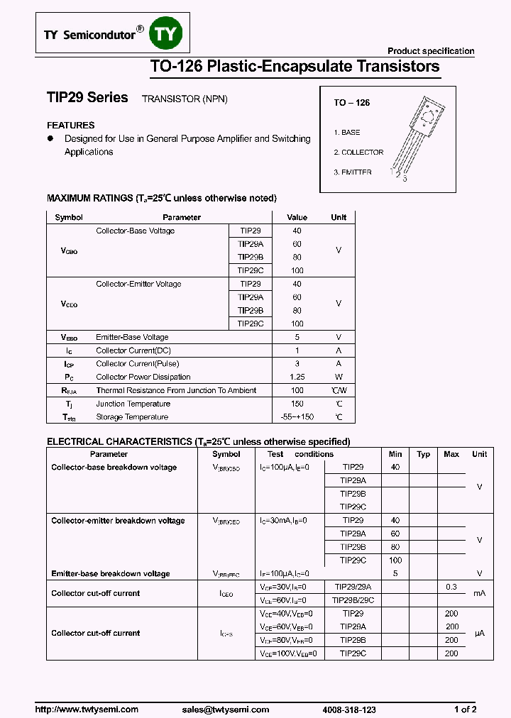 TIP29_7608333.PDF Datasheet