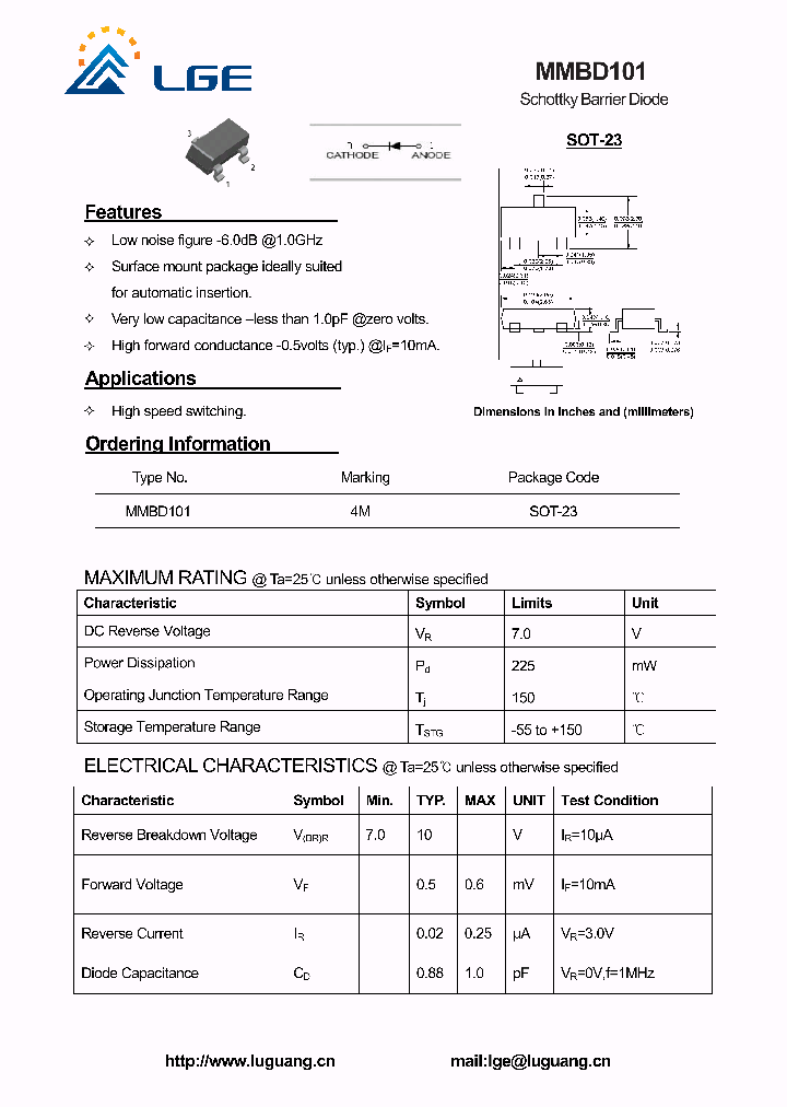 MMBD101_7609099.PDF Datasheet