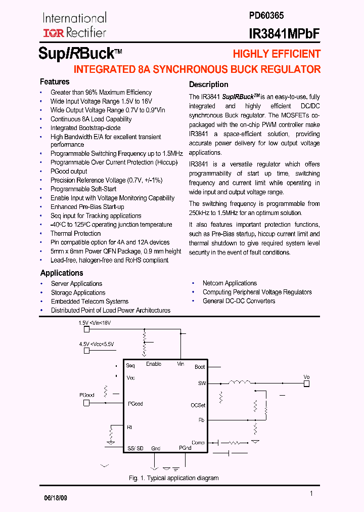 IR3841MPBF_7610487.PDF Datasheet