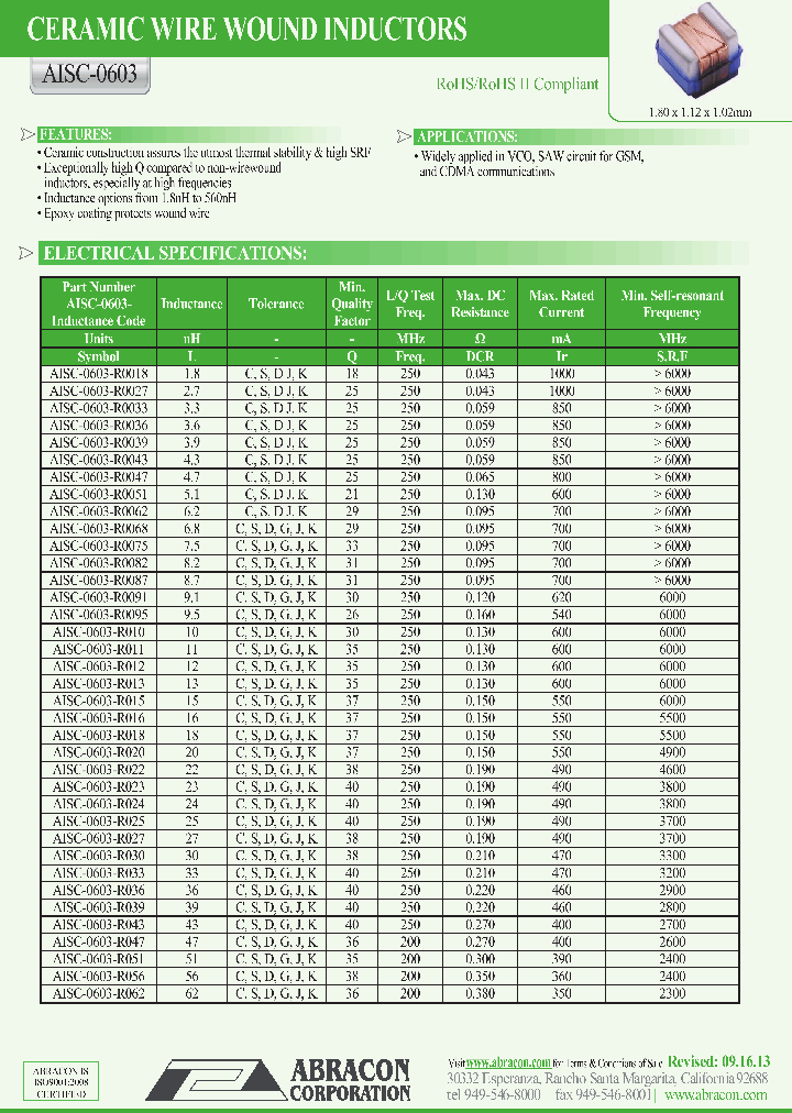 AISC-0603-R0039_7611816.PDF Datasheet
