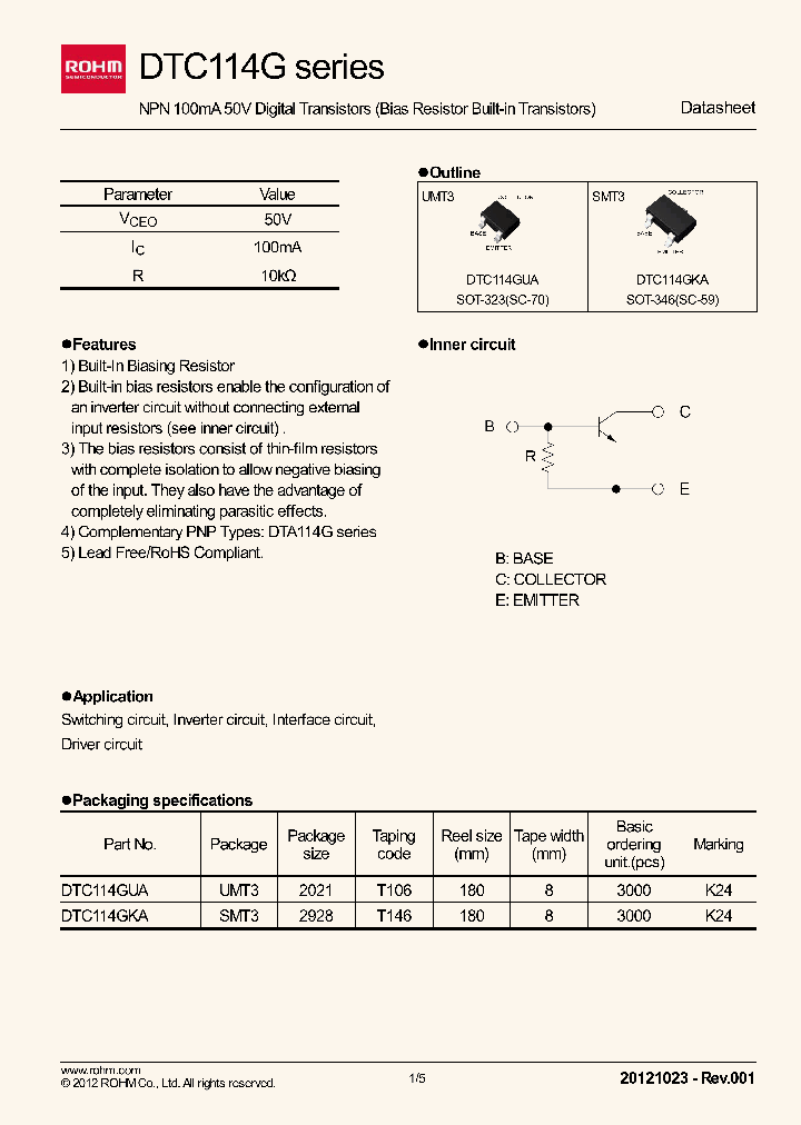 DTC114GKAT146_7613475.PDF Datasheet