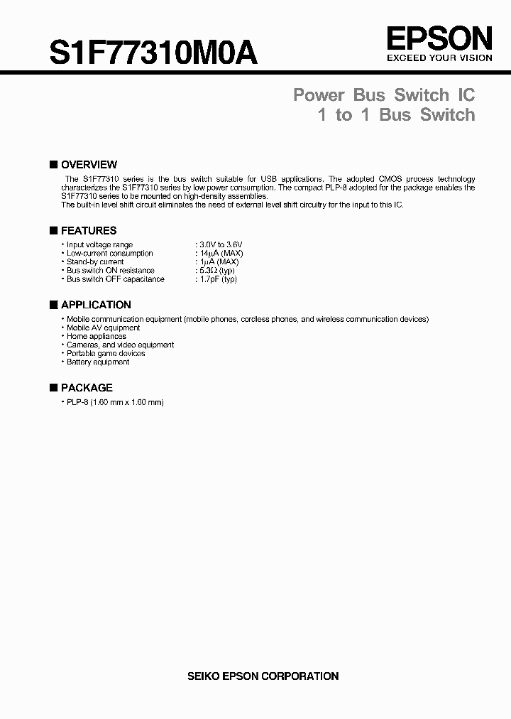 S1F77310M0A_7615451.PDF Datasheet