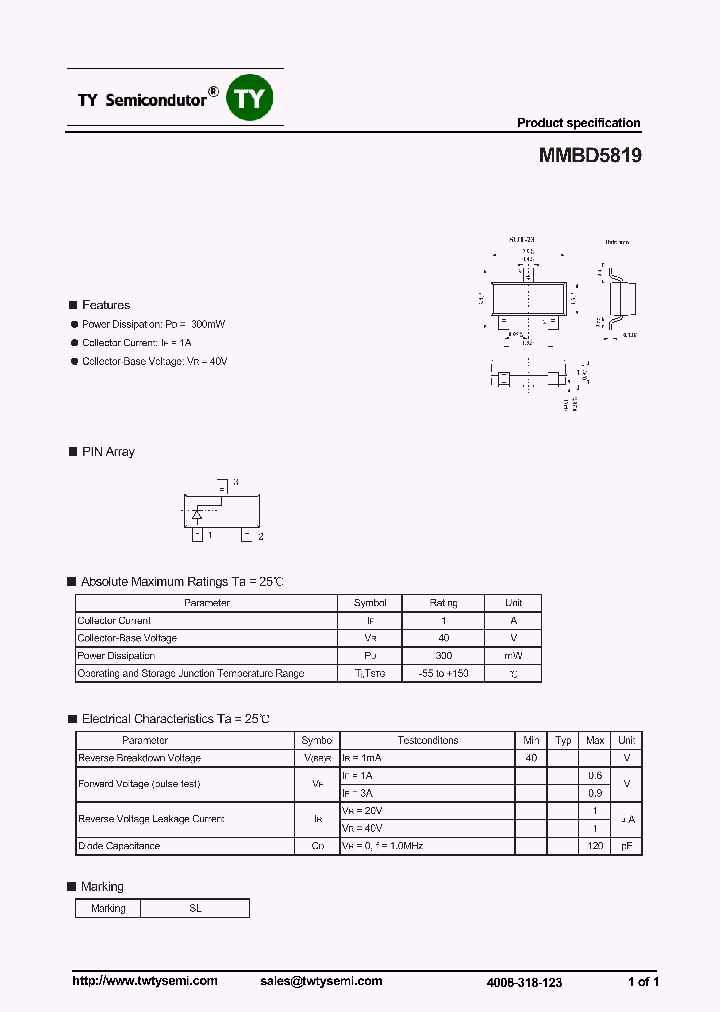 MMBD5819_7616725.PDF Datasheet