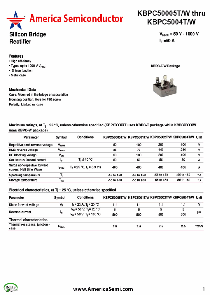 KBPC50005TW_7616645.PDF Datasheet