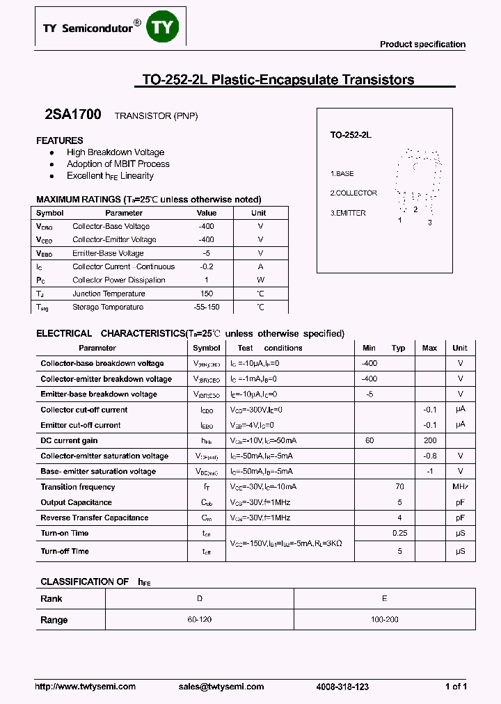2SA1700_7636728.PDF Datasheet