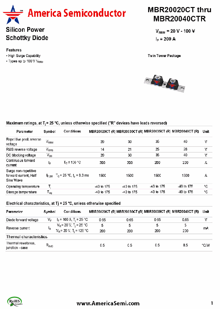 MBR20030CT_7640174.PDF Datasheet