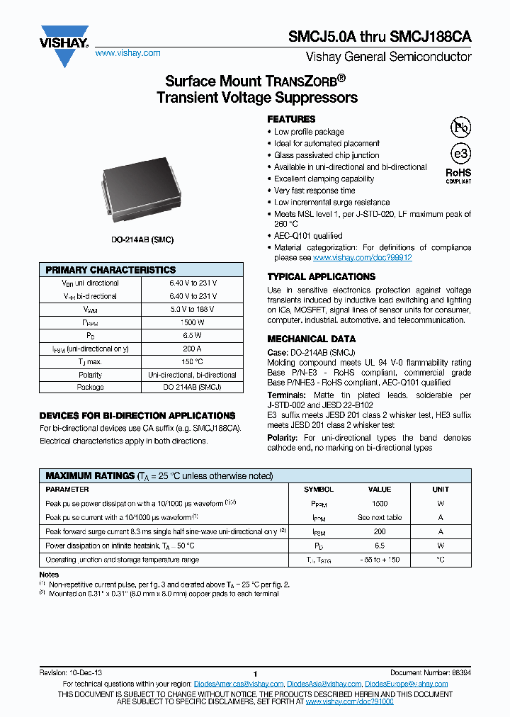SMCJ33A-E31T_7654618.PDF Datasheet
