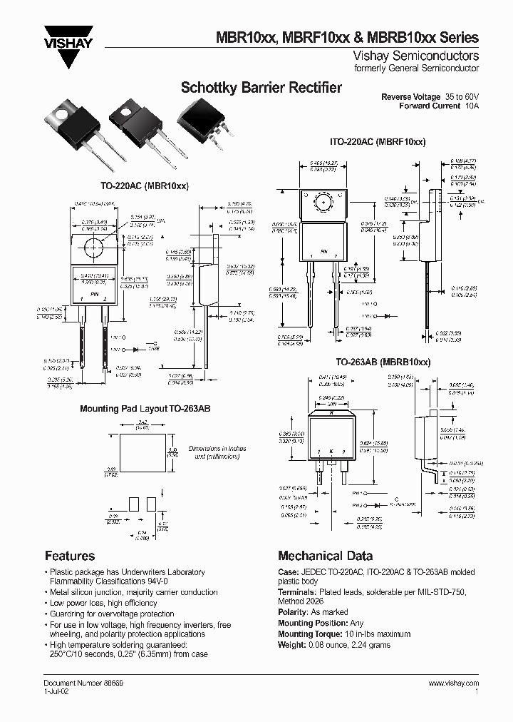 MBR1050_7655668.PDF Datasheet