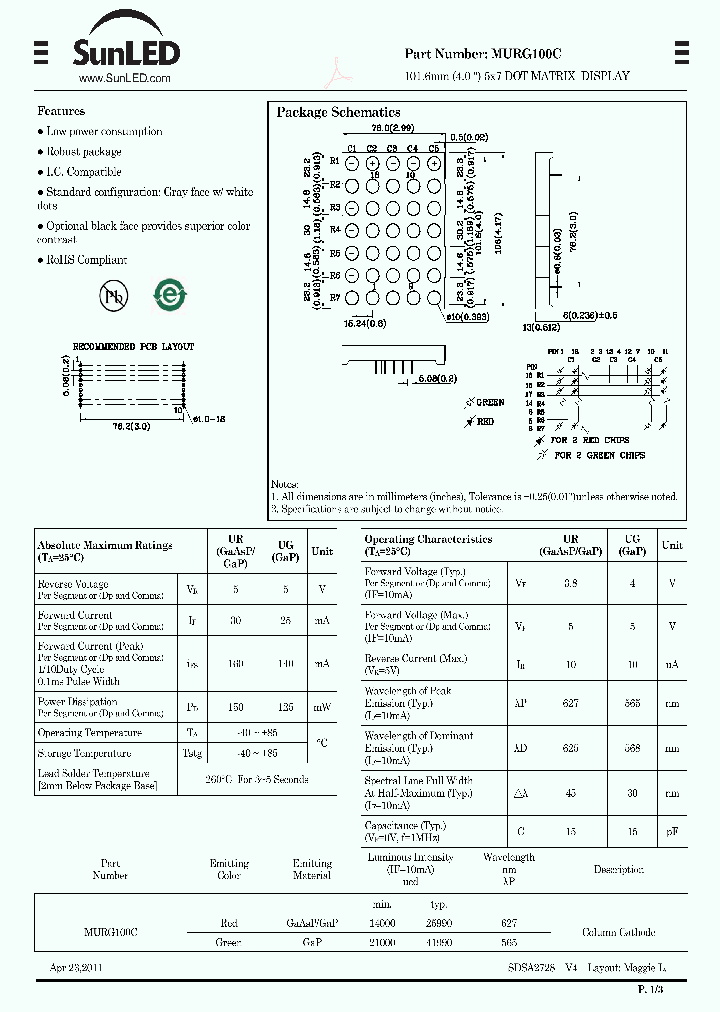 MURG100C_7665916.PDF Datasheet