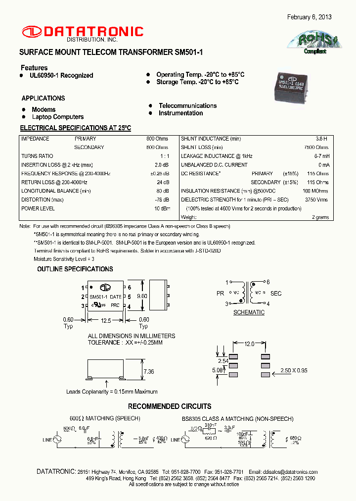 SM501-1_7666372.PDF Datasheet