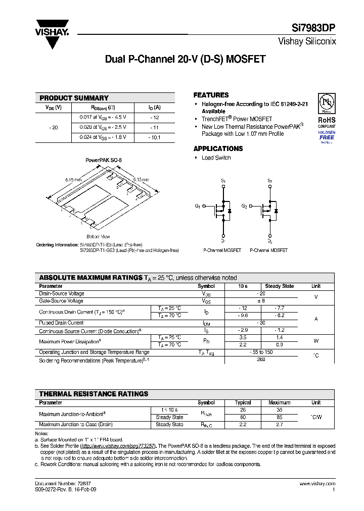 SI7983DP-T1-E3_7667117.PDF Datasheet