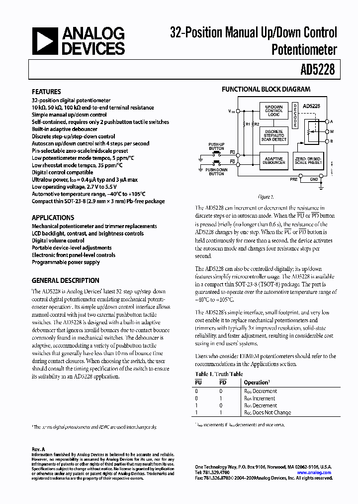 EVAL-AD5228EBZ_7666636.PDF Datasheet