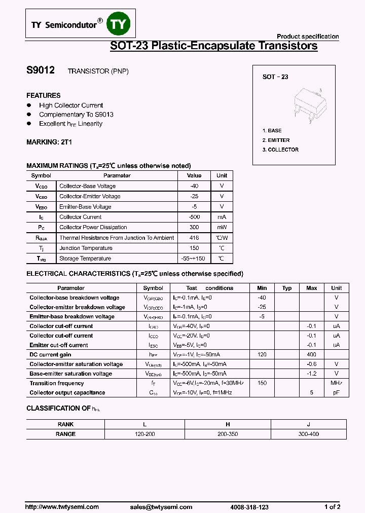 S9012-SOT23_7666897.PDF Datasheet