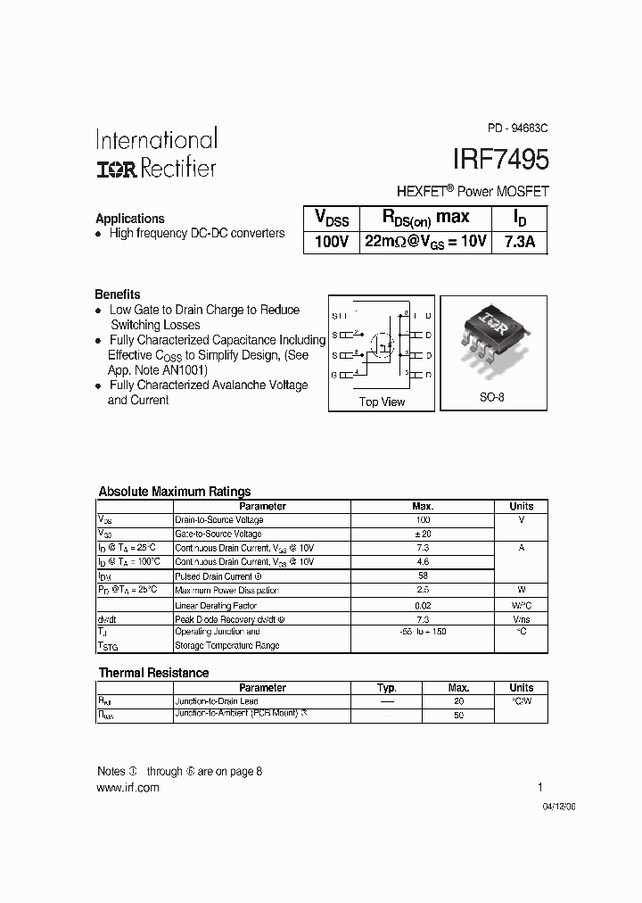 IRF7495TR_7667177.PDF Datasheet