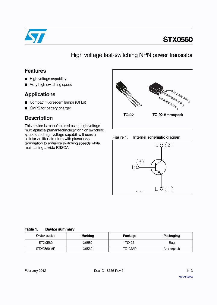STX0560_7667356.PDF Datasheet