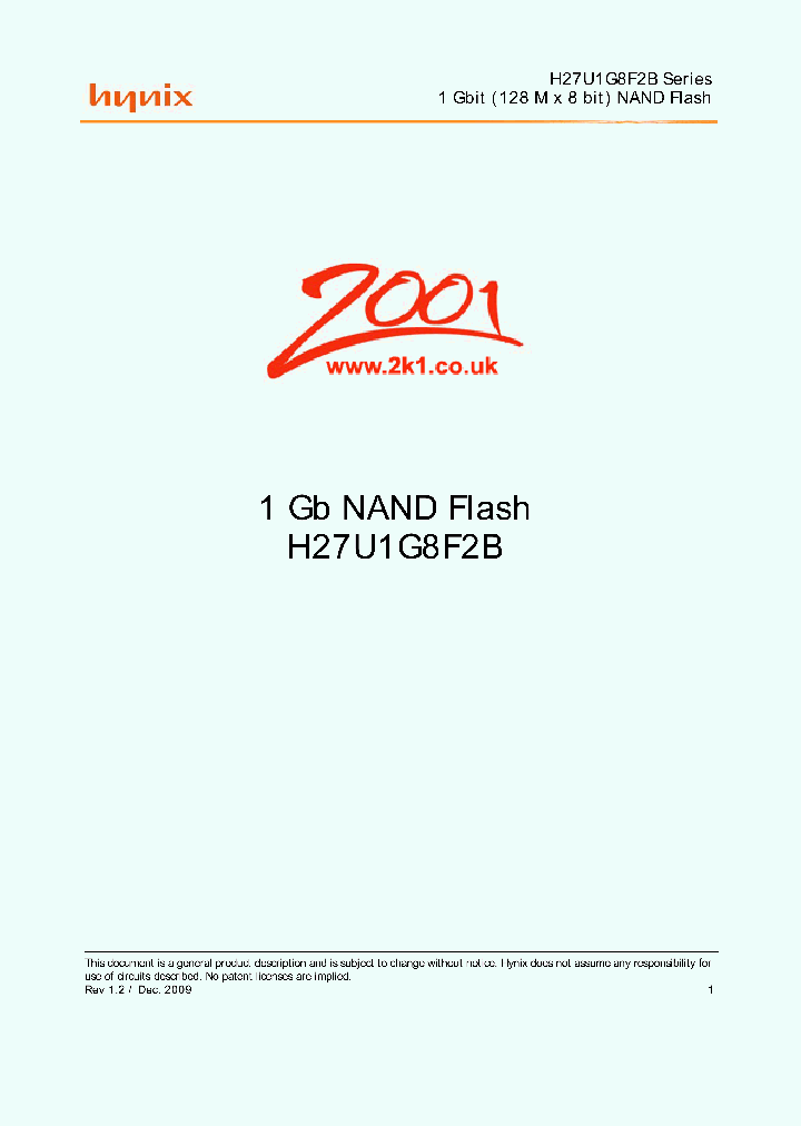 H27U1G8F2B_7667892.PDF Datasheet
