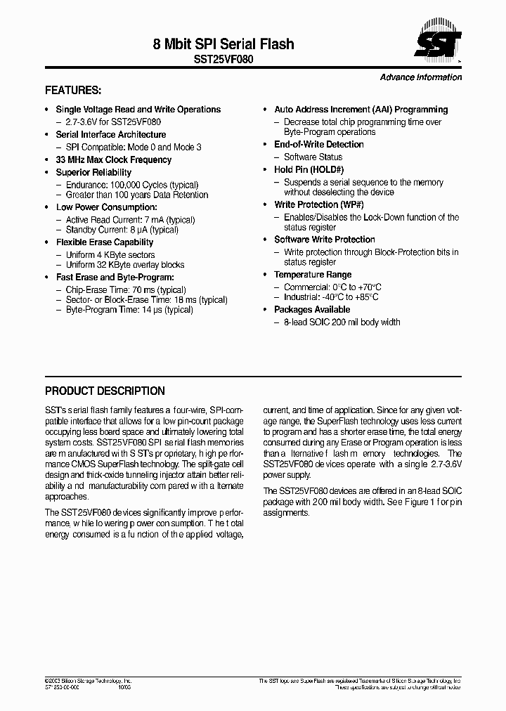 SST25VF080_7667906.PDF Datasheet