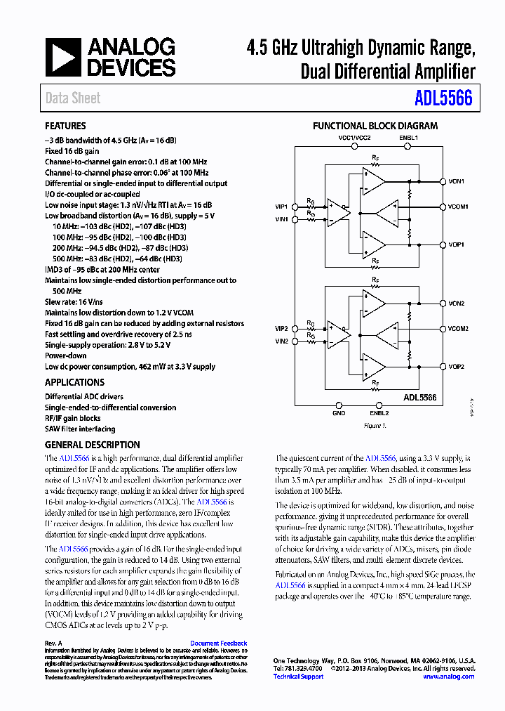 ADL5566_7669355.PDF Datasheet