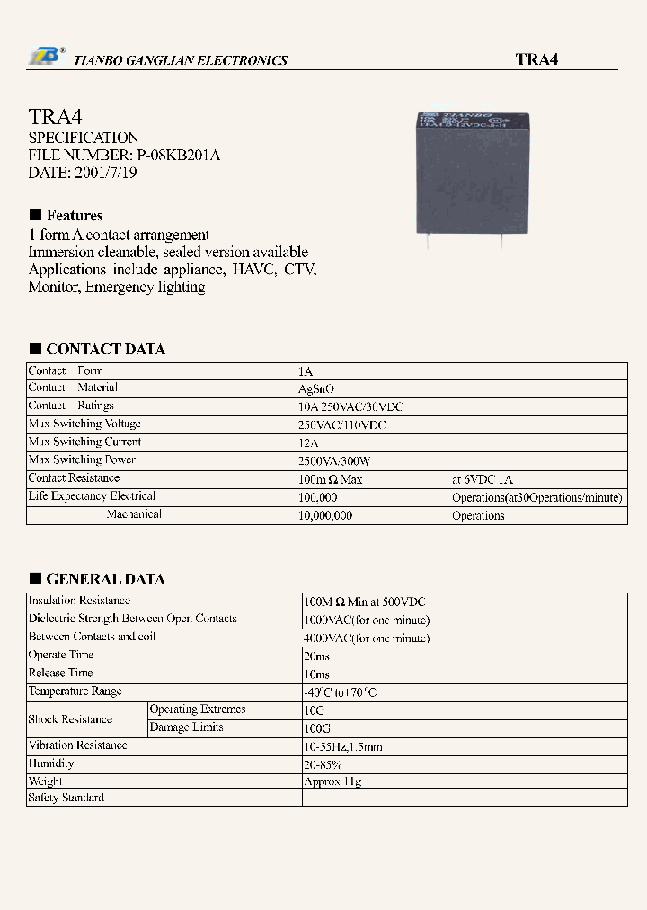 TRA4_7670191.PDF Datasheet